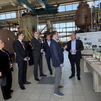 Компанию «Аметис» посетили министр по развитию Дальнего Востока и Арктики Алексей Олегович Чекунков и губернатор Амурской области Василий Александрович Орлов